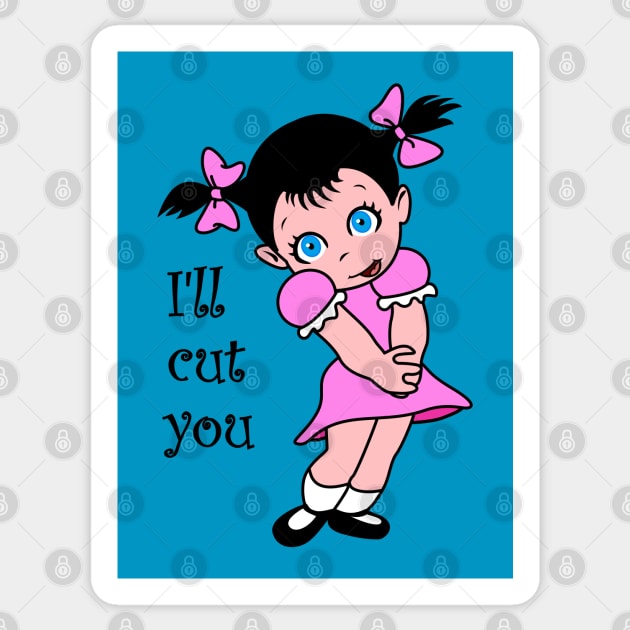 Sweet Little Girl Sticker by Ferrous Frog